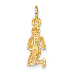 10k Virgo Zodiac Charm