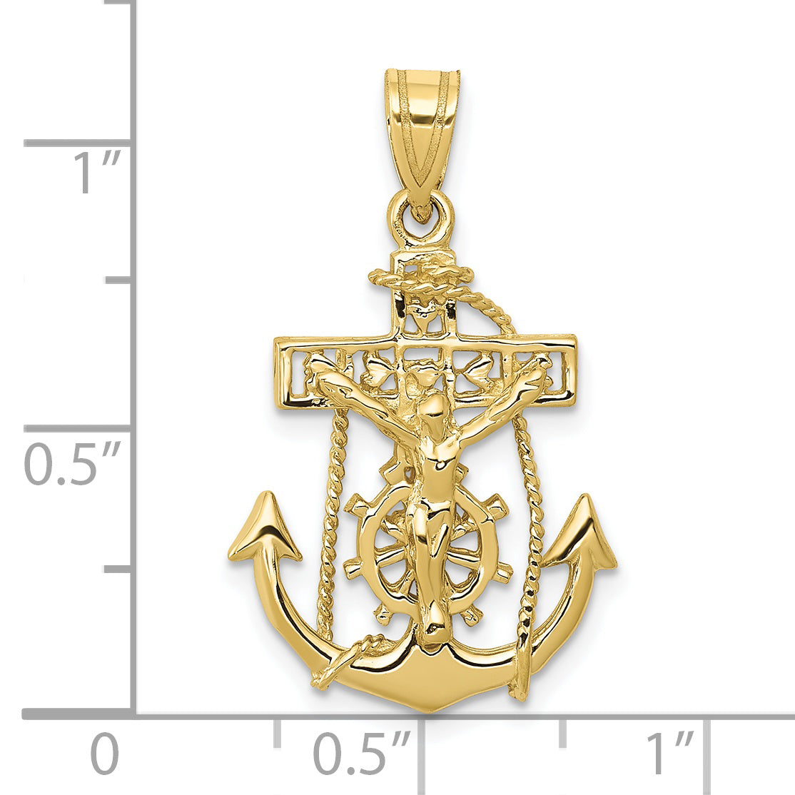 10k Mariners Cross Pendant