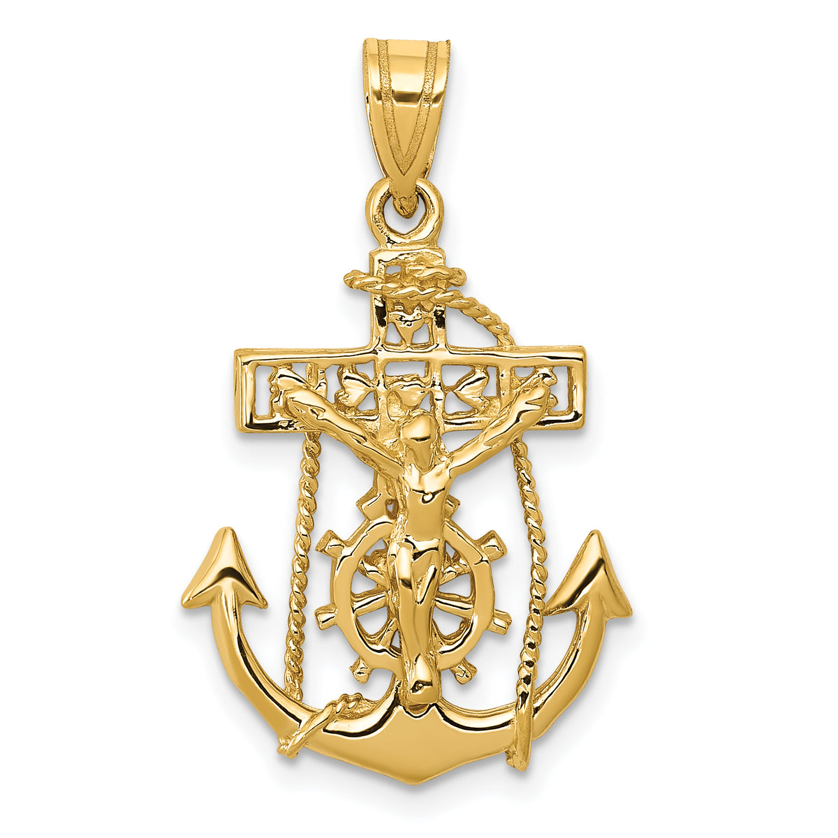 10k Mariners Cross Pendant