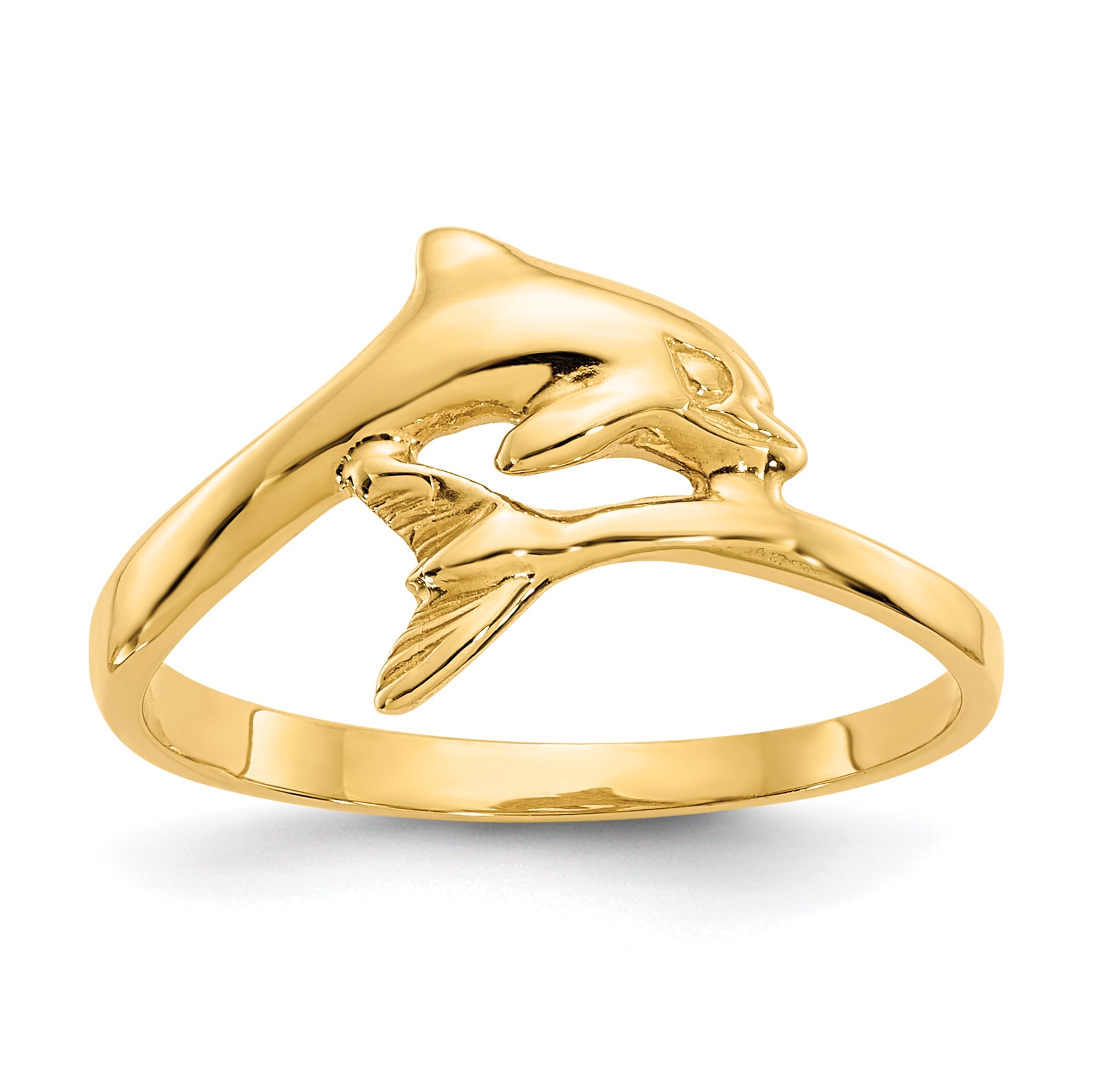 10k Dolphin Ring