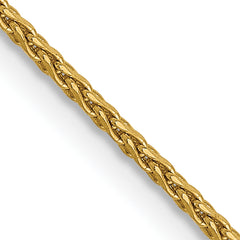 14K 1mm D/C Round Wheat Chain