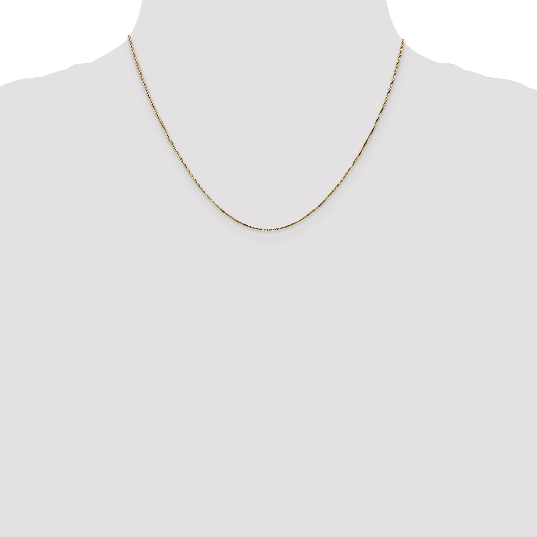 14K Rose Gold .8mm Spiga (Wheat) Chain