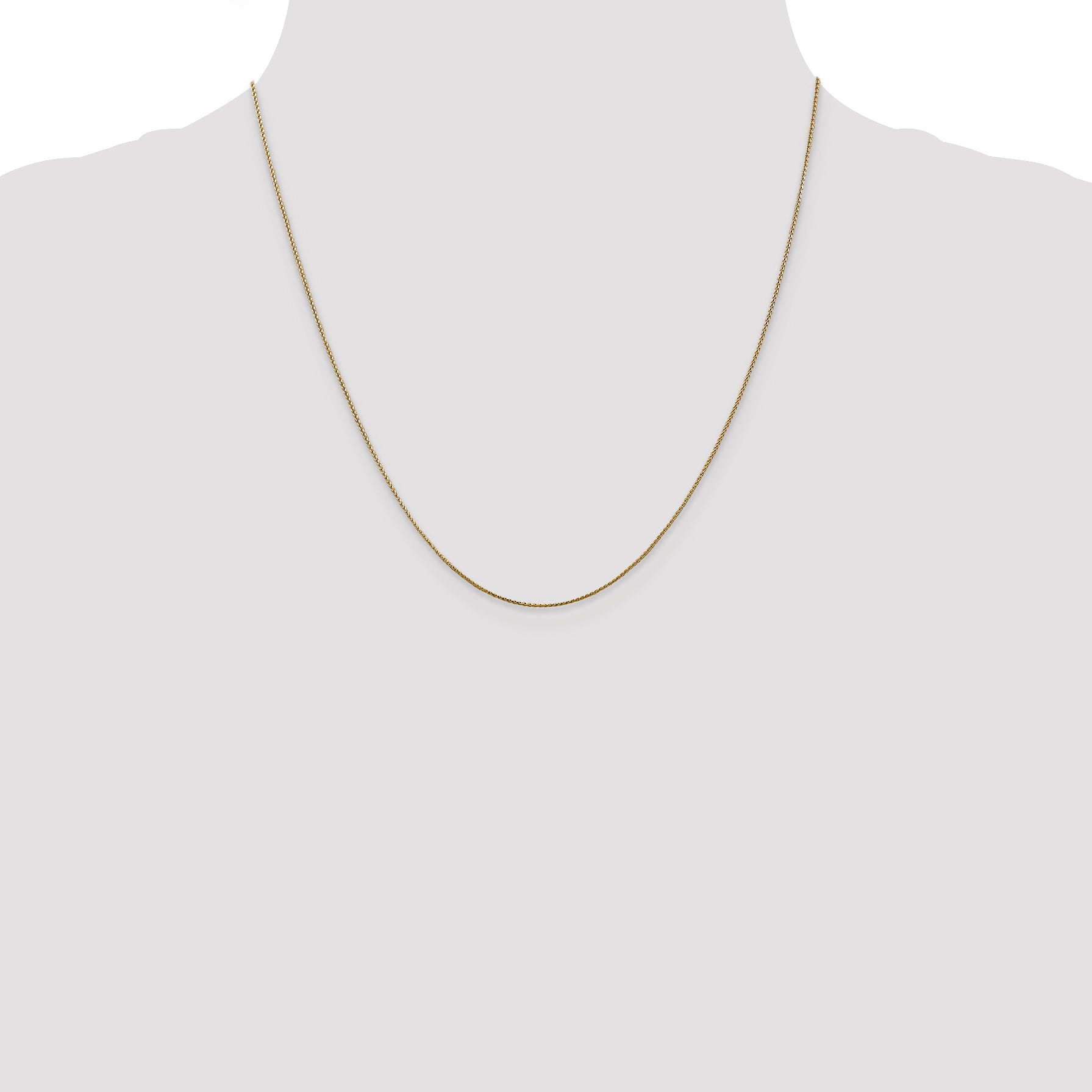 14K Rose Gold .8mm Spiga (Wheat) Chain