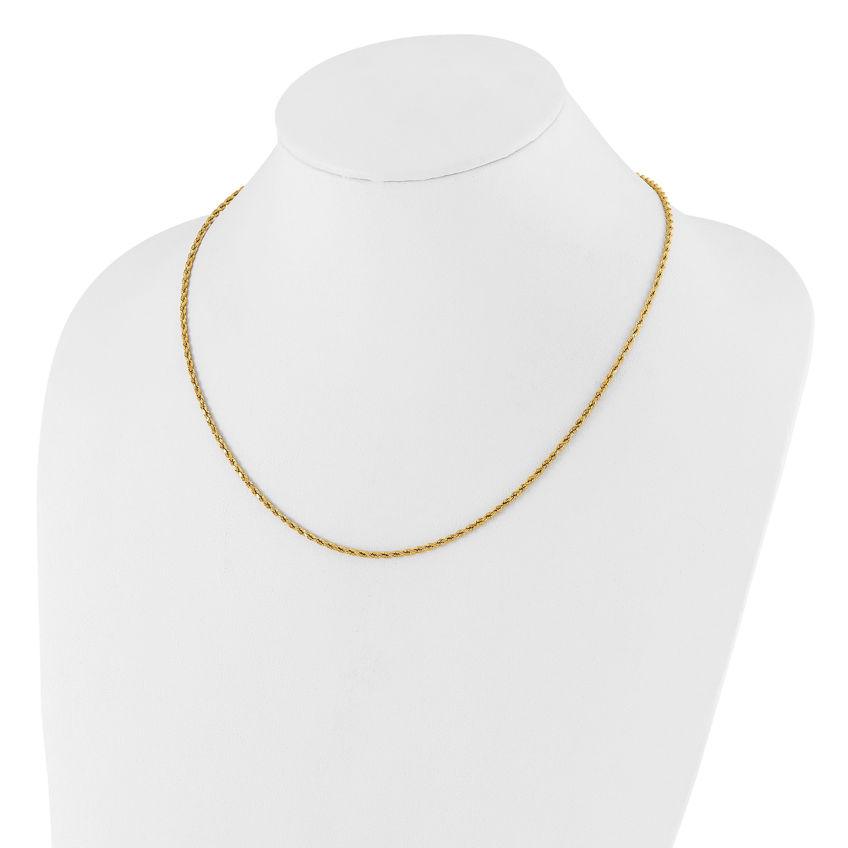 14K Adjustable 2mm D/C Rope Chain