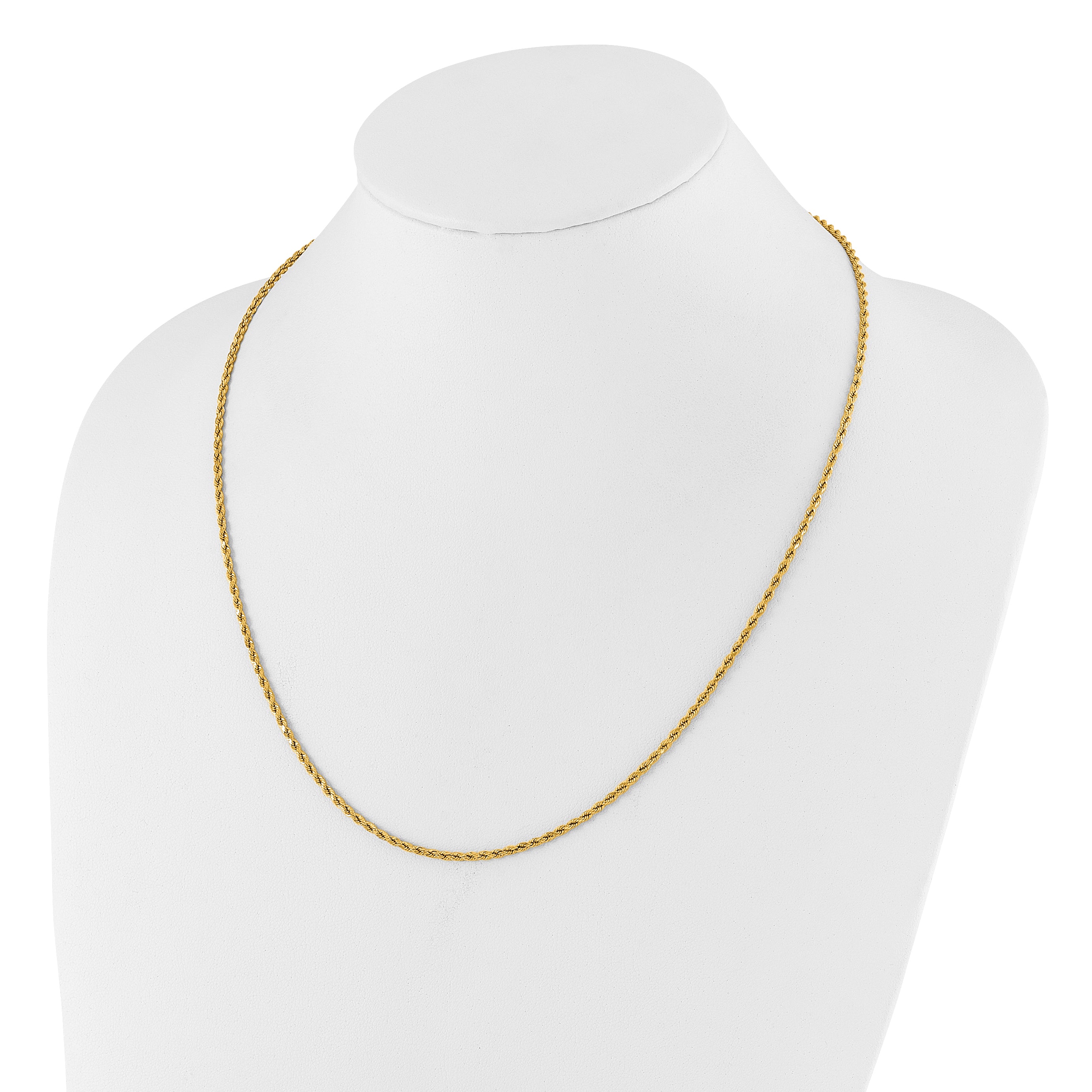 14K Adjustable 2mm D/C Rope Chain