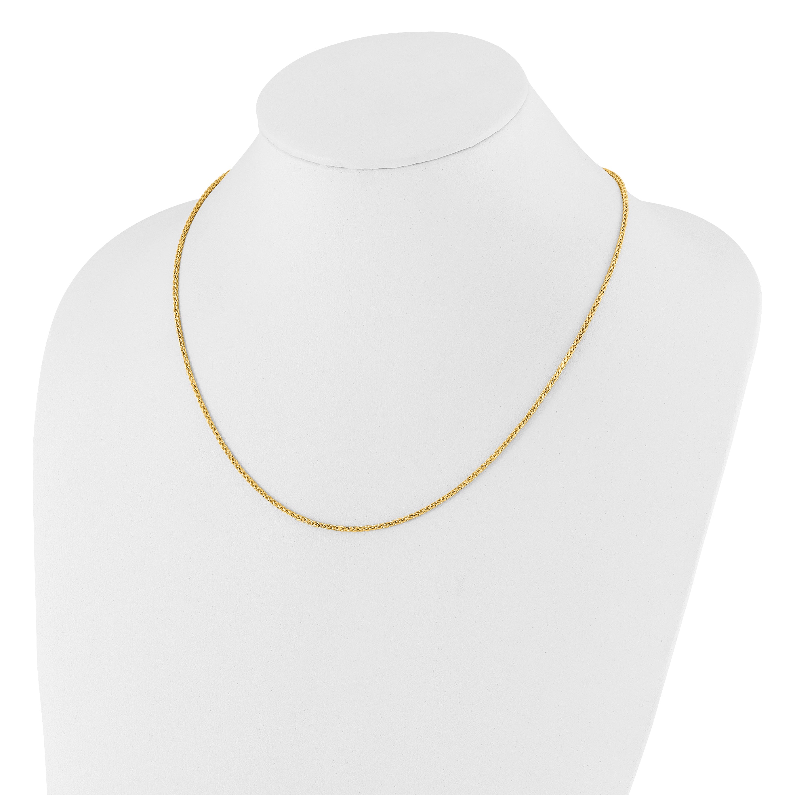 14K Adjustable 1.6mm Semi-solid Spiga Chain