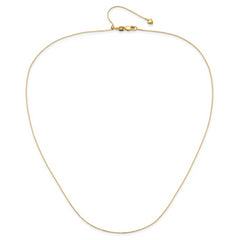 14K Adjustable .55mm Baby Box Chain