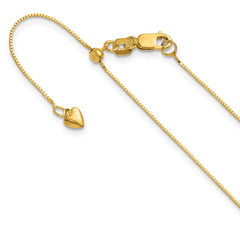 14K Adjustable .55mm Baby Box Chain