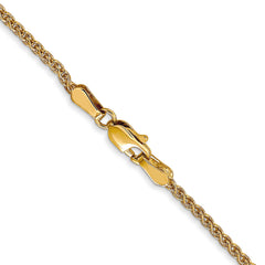 14K 1.65mm Spiga (Wheat) Chain