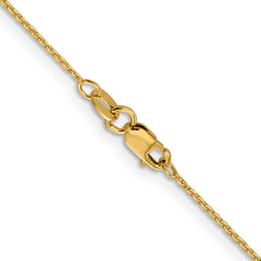 14K 1.0 mm D/C Cable Chain