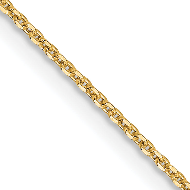 14K 1.0 mm D/C Cable Chain