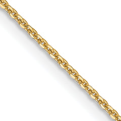 14K 1.0 mm D/C Cable Chain