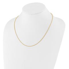 14K Adjustable 1.3mm D/C Wheat Chain