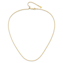 14K Adjustable 1.2mm Box Chain