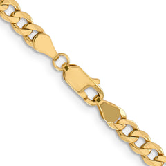 14K 4.75mm Flat Figaro Chain