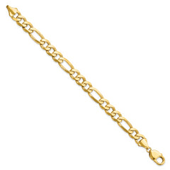 14K 10mm Flat Figaro Chain