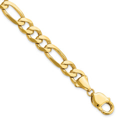 14K 10mm Flat Figaro Chain