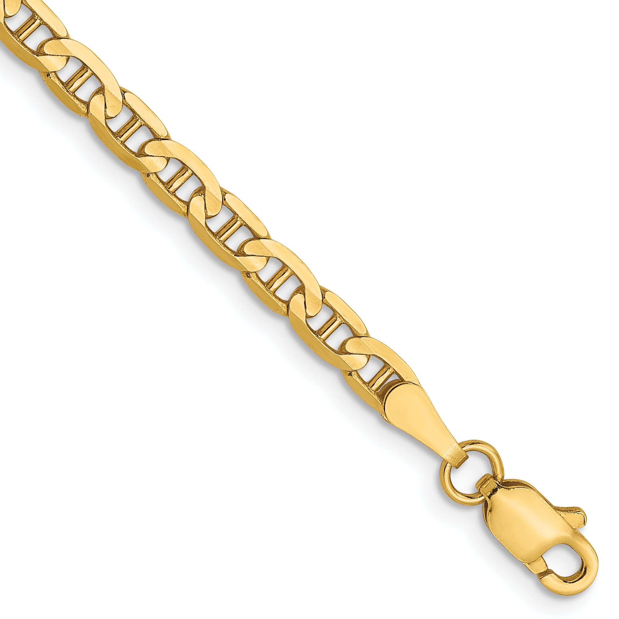 14K 3mm Concave Anchor Chain