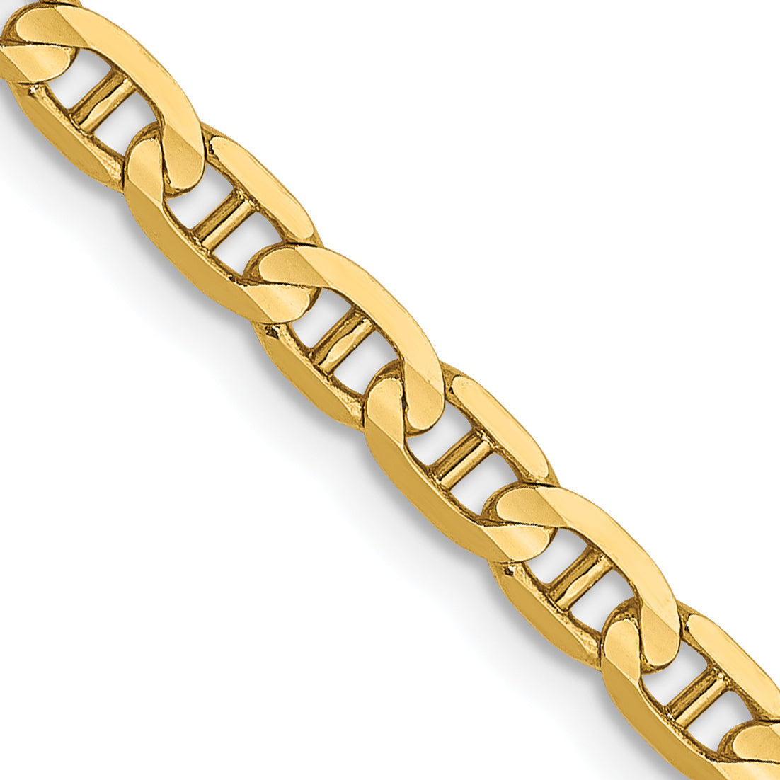 14K 3mm Concave Anchor Chain