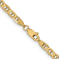 14K 3.75mm Concave Anchor Chain