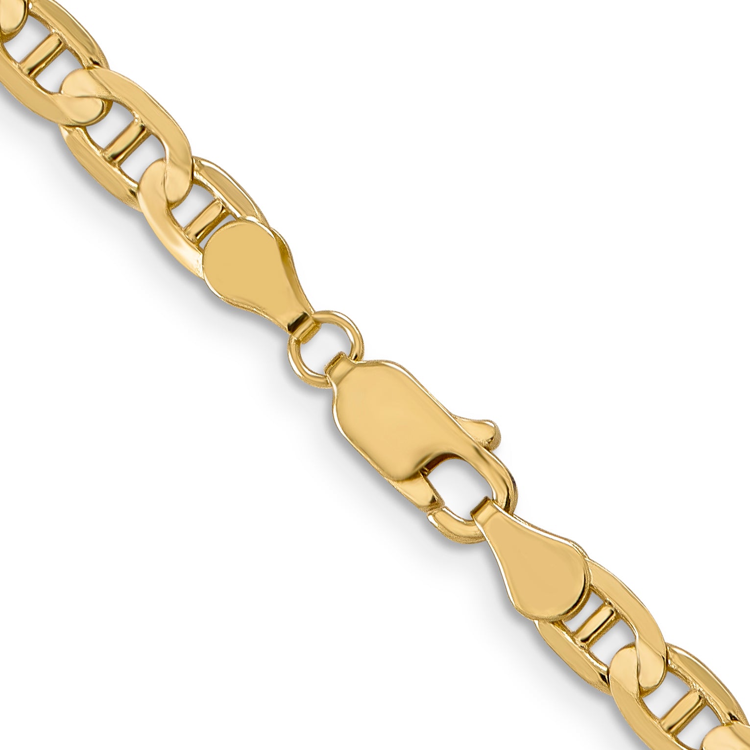 14K 4.5mm Concave Anchor Chain