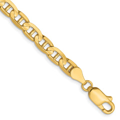 14K 4.5mm Concave Anchor Chain