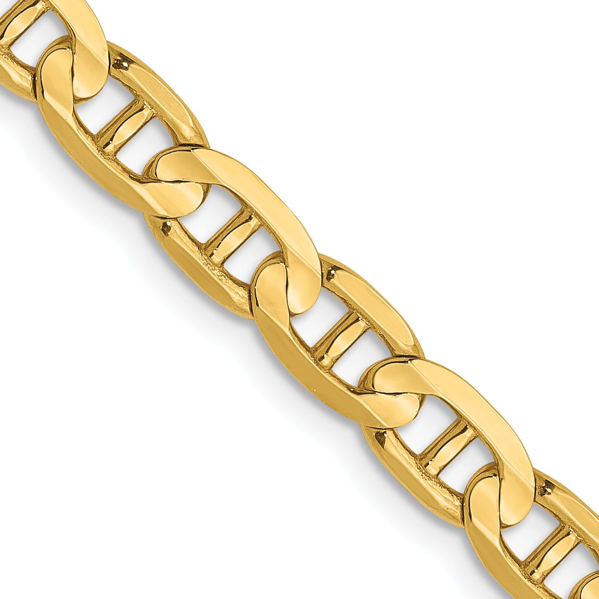 14K 4.5mm Concave Anchor Chain