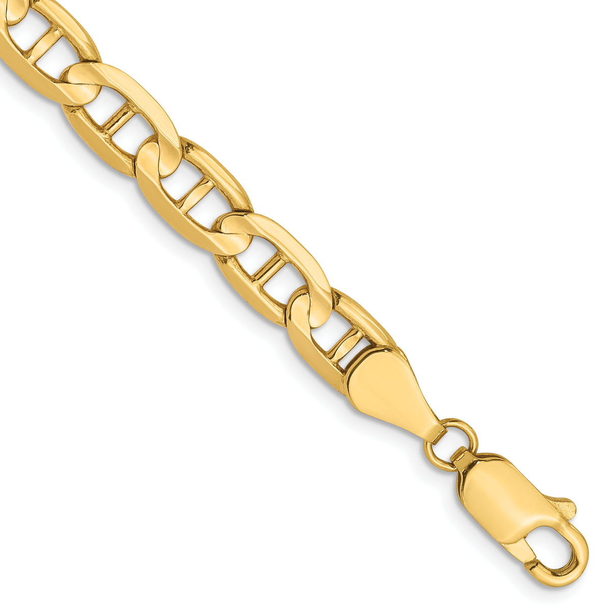 14K 5.25mm Concave Anchor Chain