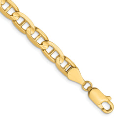 14K 5.25mm Concave Anchor Chain