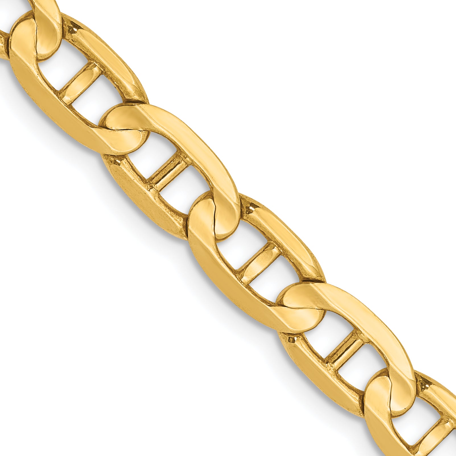 14K 5.25mm Concave Anchor Chain