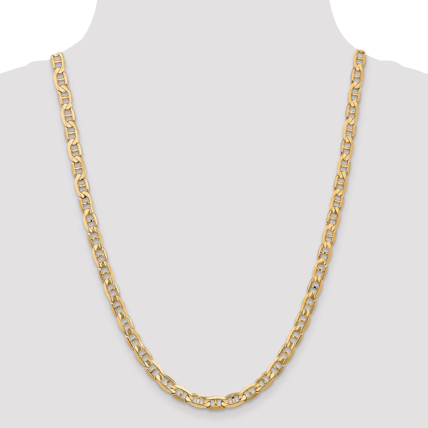 14K 6.25mm Concave Anchor Chain