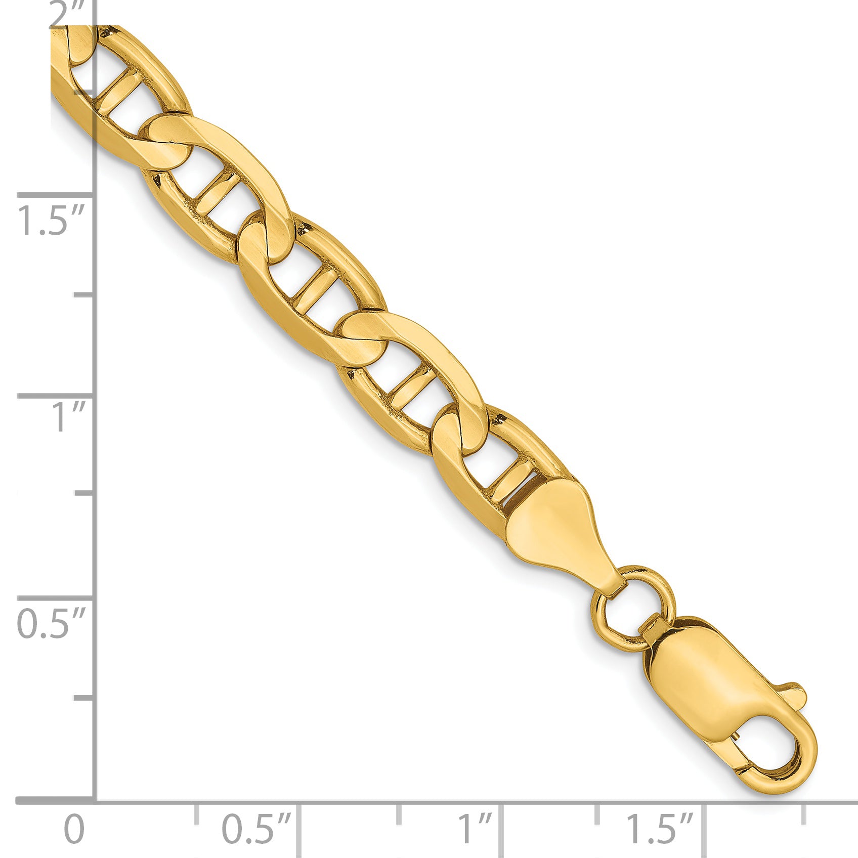 14K 6.25mm Concave Anchor Chain