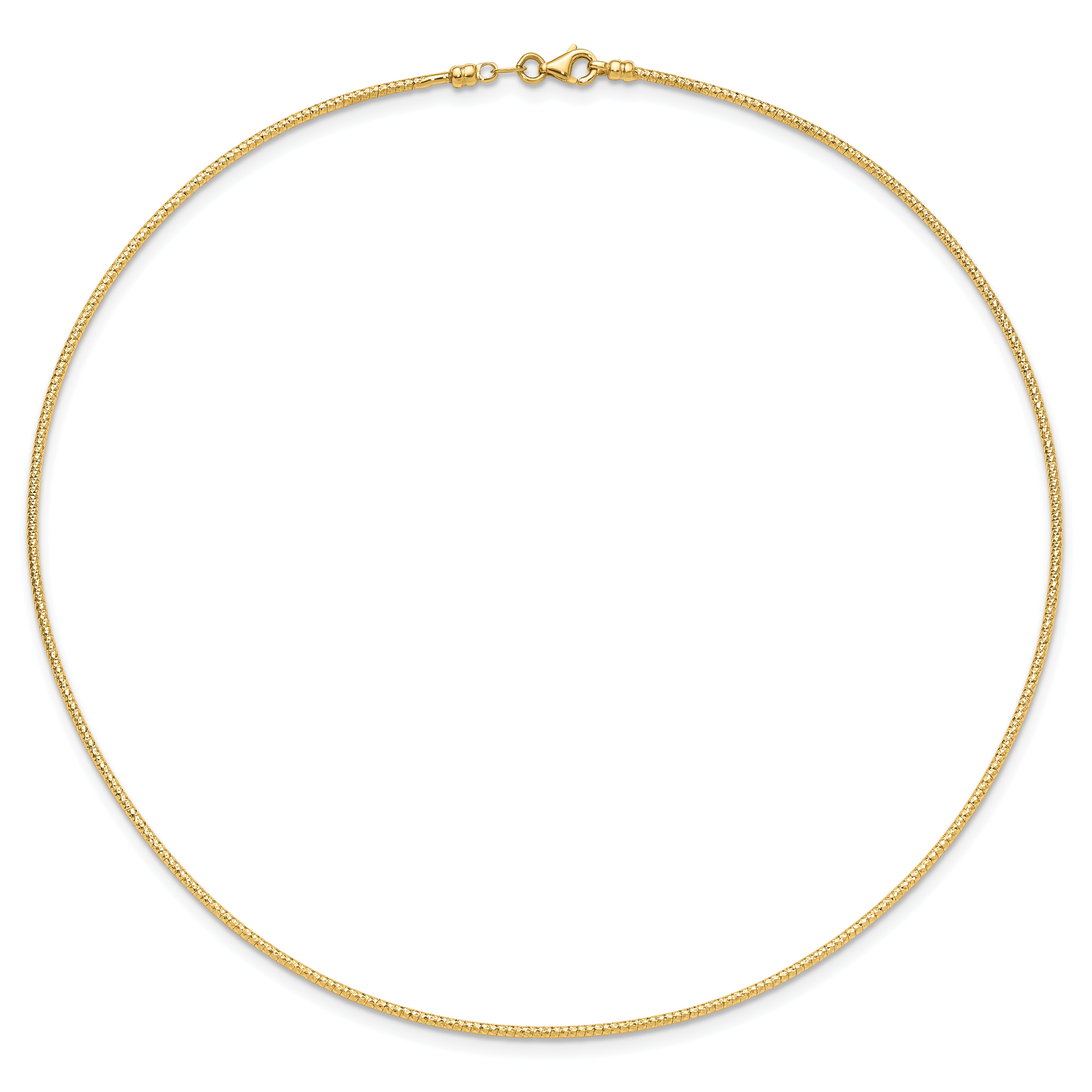 14K 1.5mm D/C Neckwire Necklace