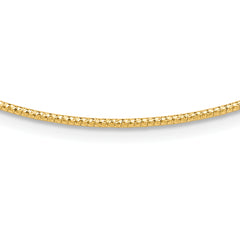 14K 1.5mm D/C Neckwire Necklace