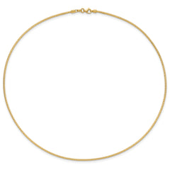 14K 1.5mm D/C Neckwire Necklace