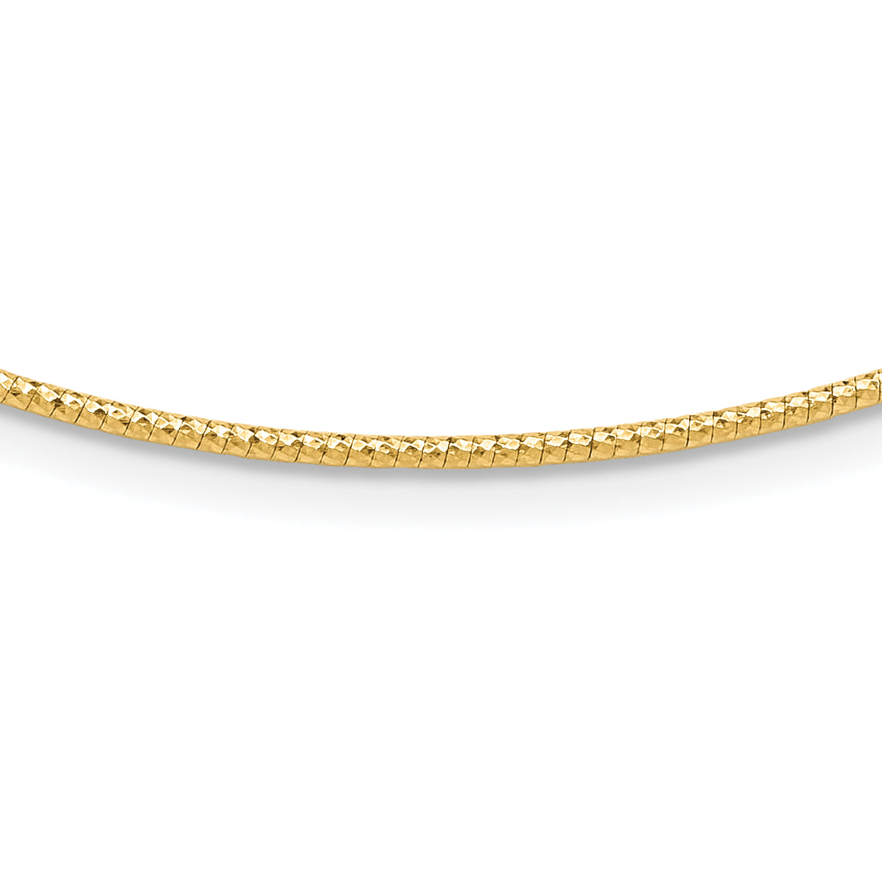 14K 1.5mm D/C Neckwire Necklace