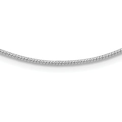 14K White 1.5mm D/C Neckwire Necklace