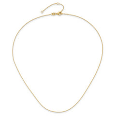 14k 1.1mm D/C Cable 1in+1in Adjustable Chain