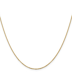 14K 1.1mm Flat Cable Chain