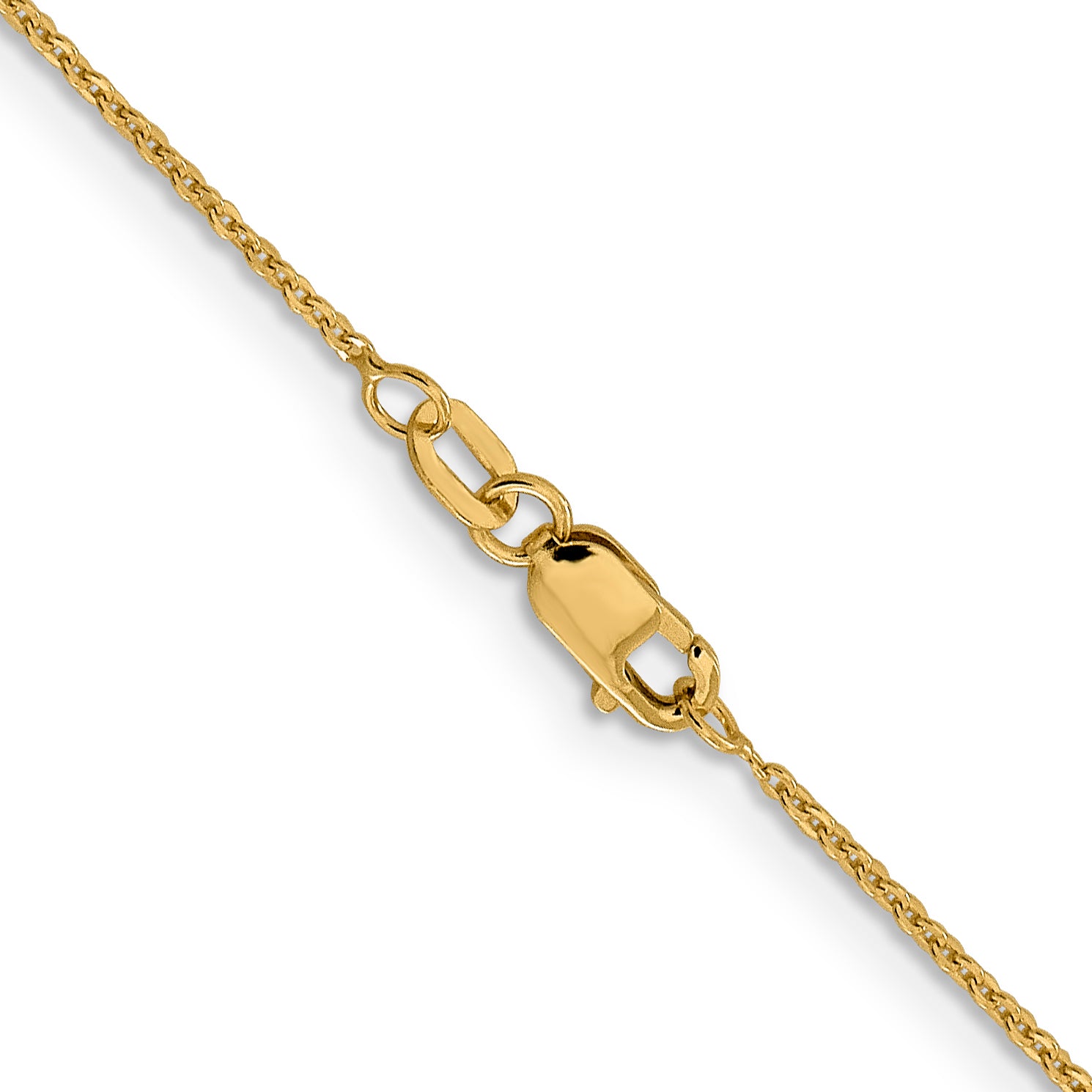 14K 1.1mm Flat Cable Chain