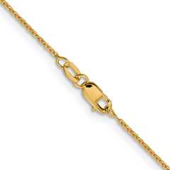 14K 1.1mm Flat Cable Chain