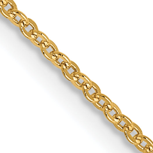 14K 1.1mm Flat Cable Chain