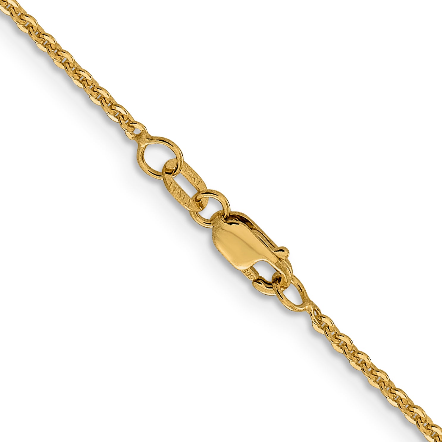 14K 1.7mm Flat Cable Chain