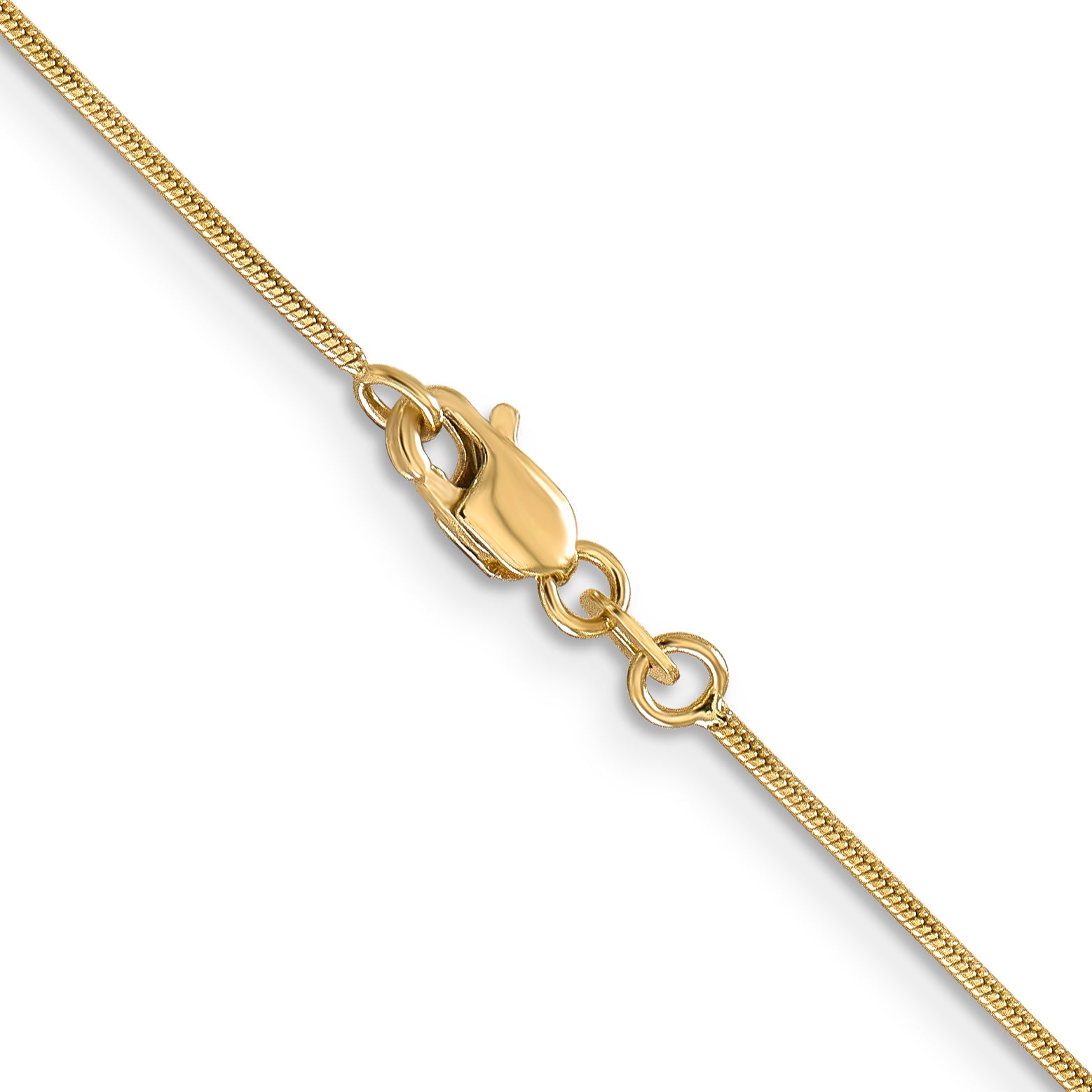 14K .9mm Round Snake Chain