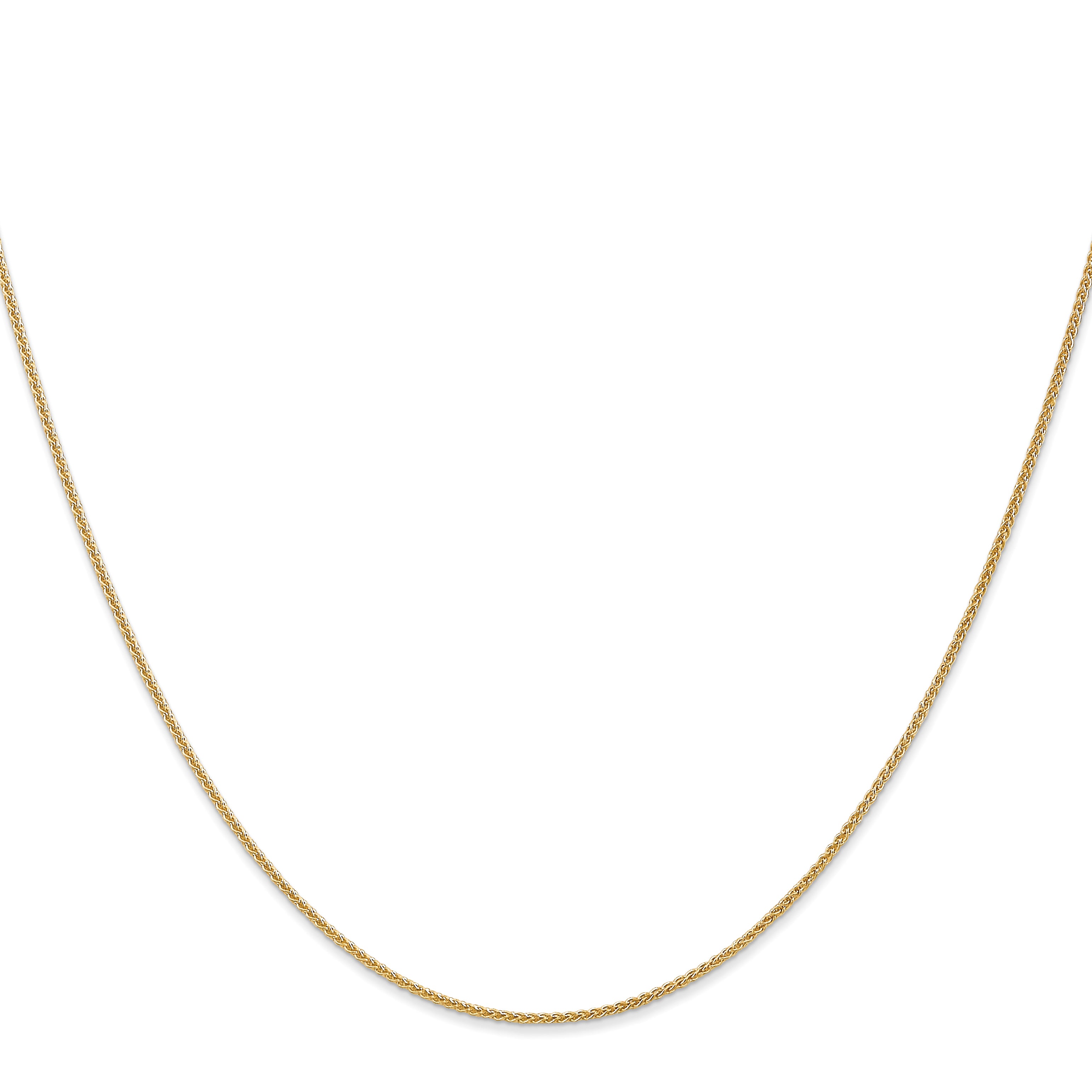 14K 1mm Spiga (Wheat) Chain