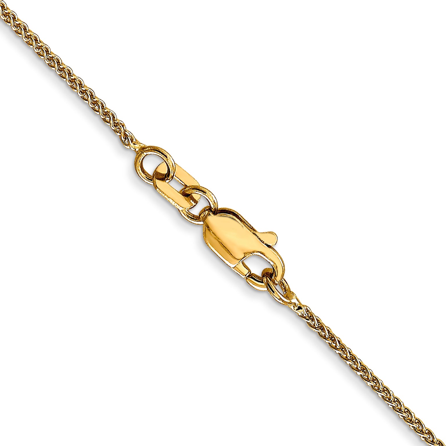 14K 1mm Spiga (Wheat) Chain