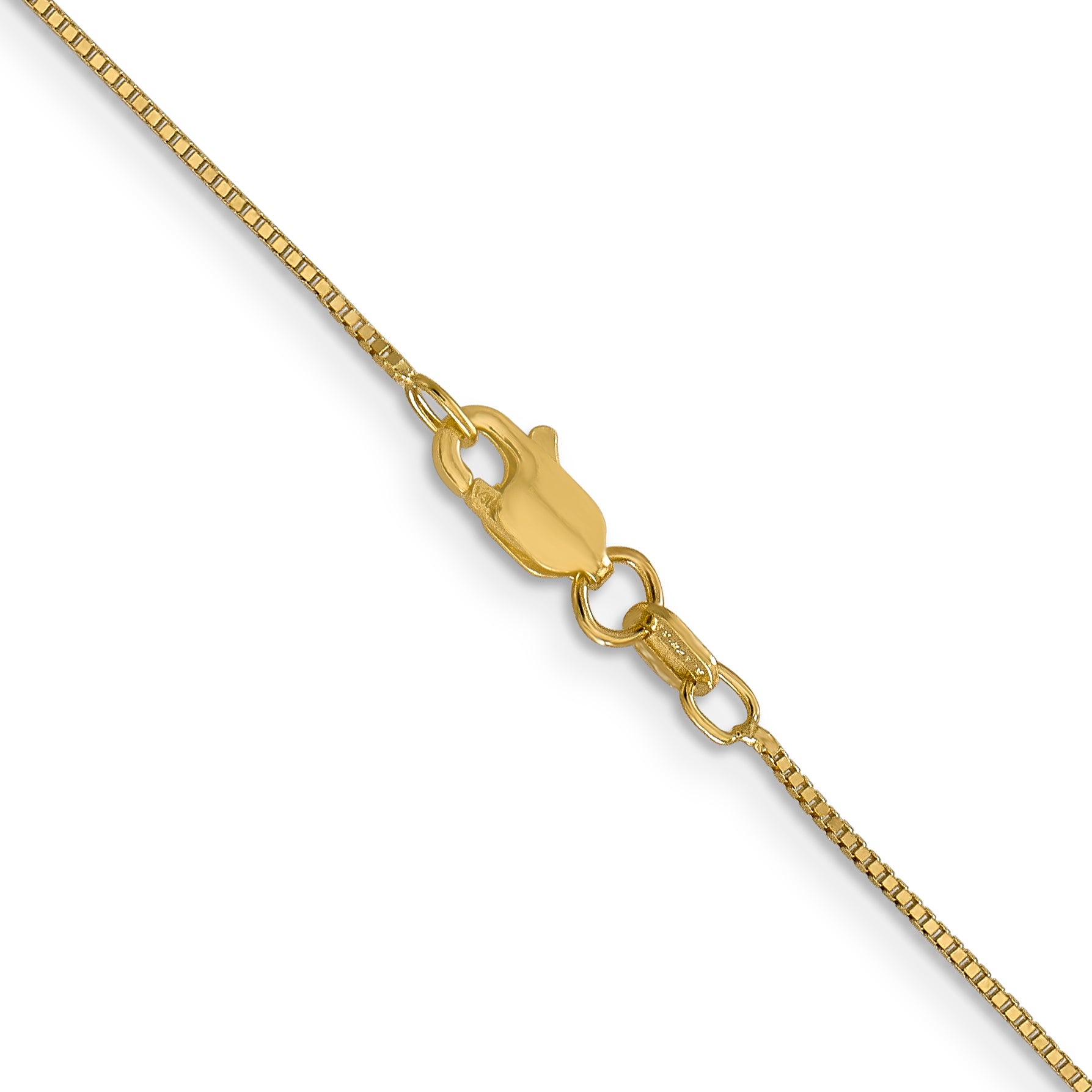 14K .7mm Box with Lobster Clasp Chain