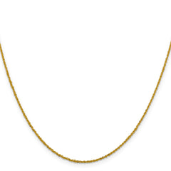 14K 1.3mm Sparkle Singapore Chain