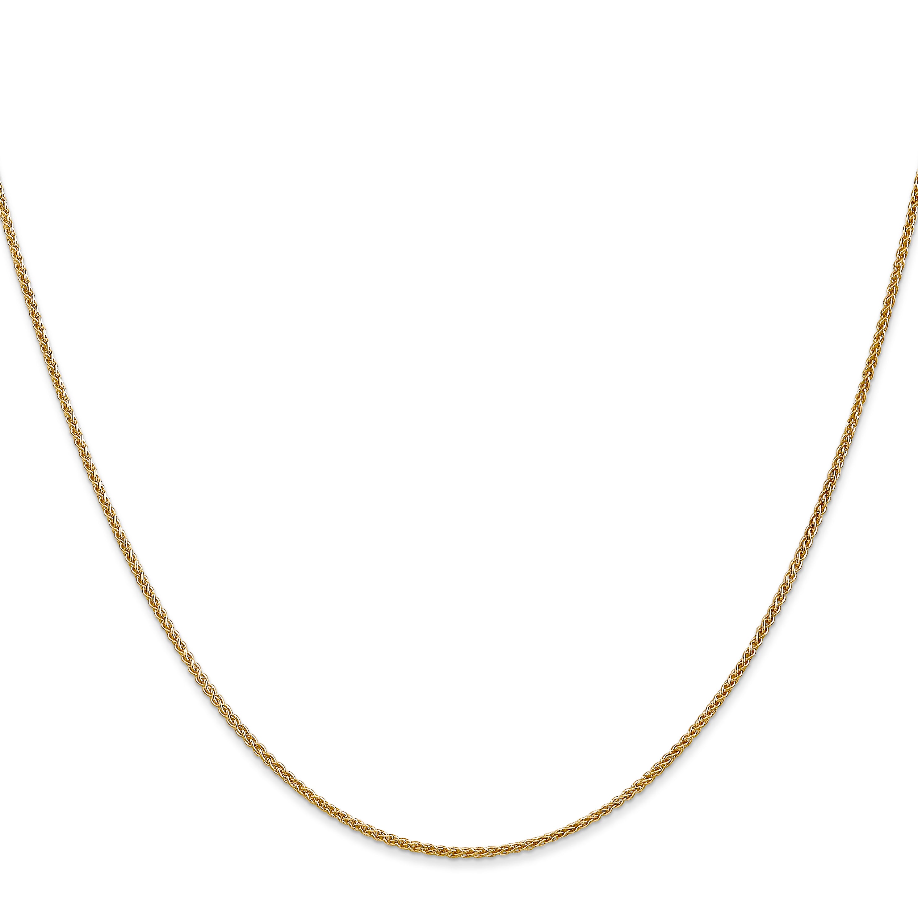 14K 1.2mm Spiga (Wheat) Chain