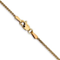 14K 1.2mm Spiga (Wheat) Chain